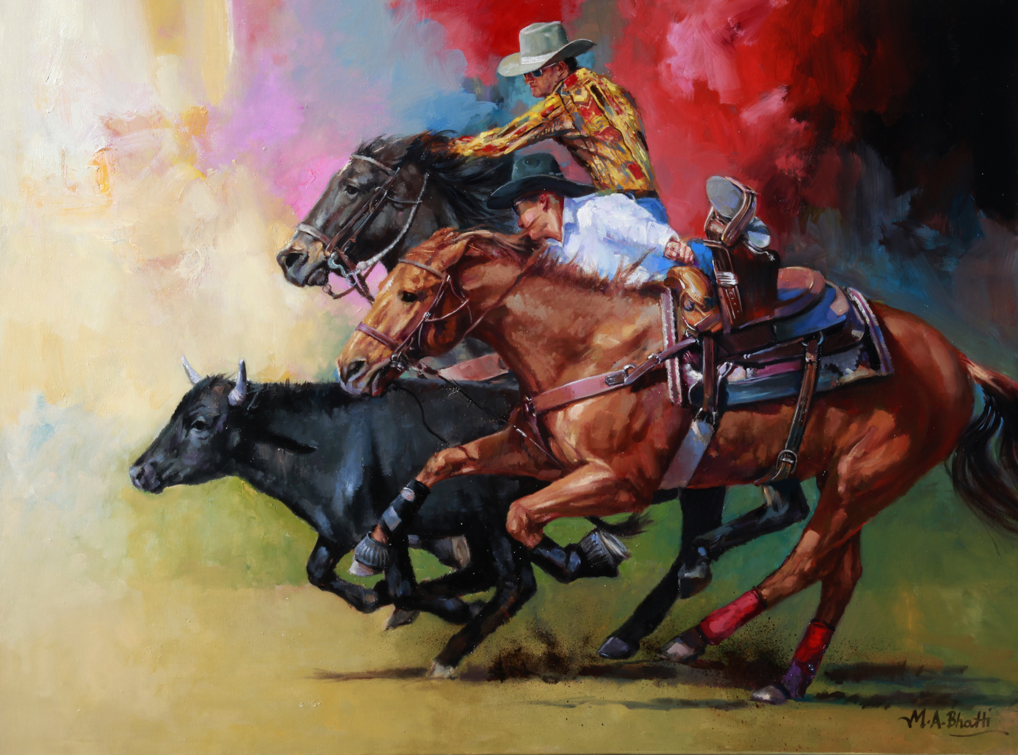 Chasing down the dusky – Oil on Canvas 30 X 40($4,500)