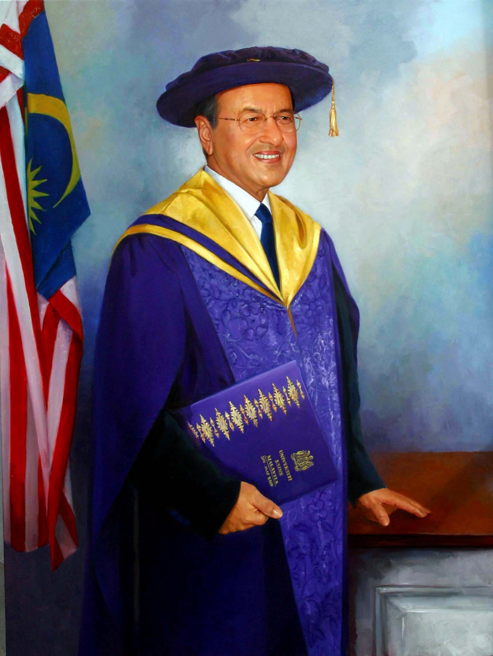 Dr. Mahathir Mohd- Oil on Canvas 40 X 30 (2004)
