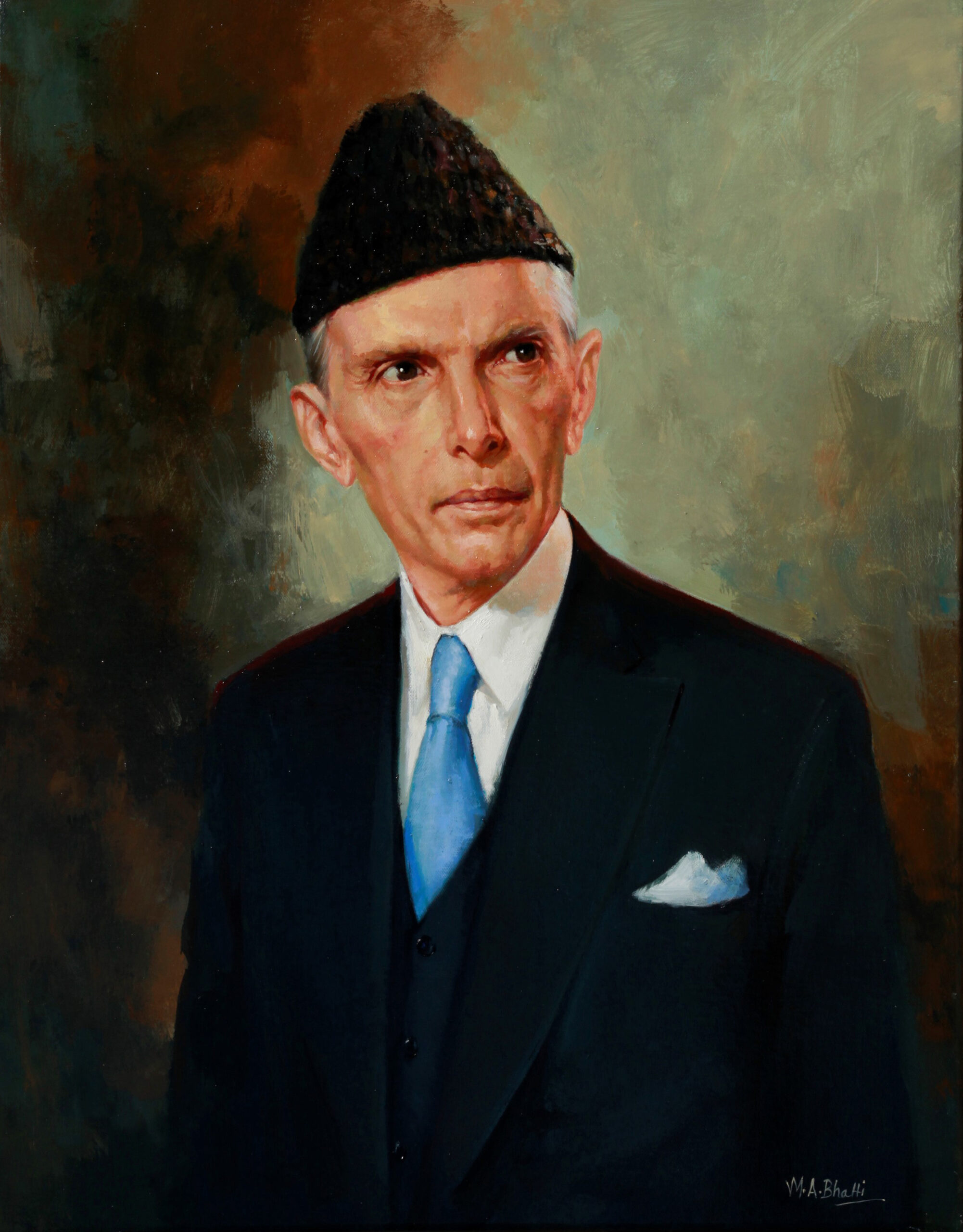 Mr. M.A. Jinnah – Oil on Canvas 28 X 22 (2022)