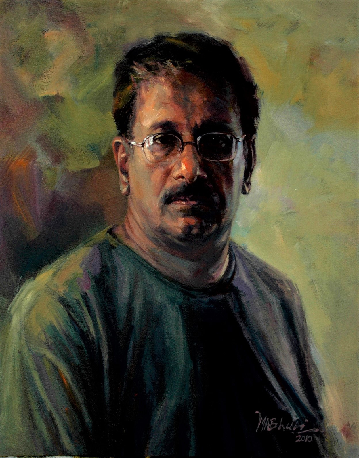 Self-Portrait – Oil on Canvas 20 X 16 (2012)